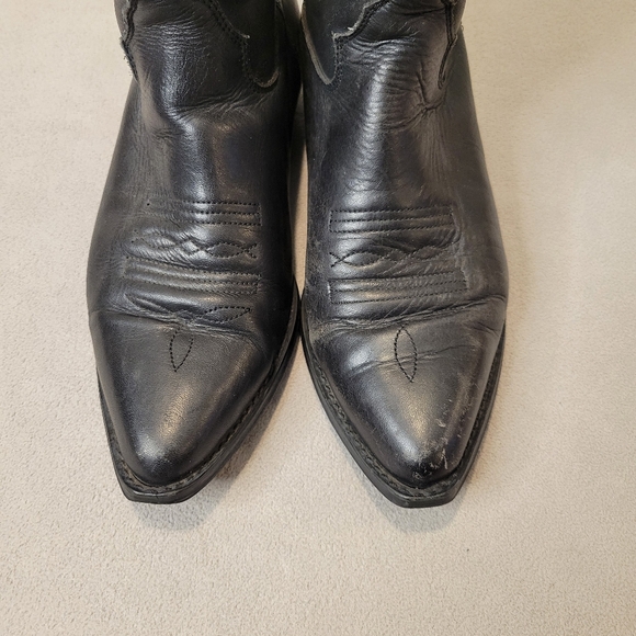 Seychelles Black Pointy Western Leather Boots Size 7.5 - Picture 3 of 8